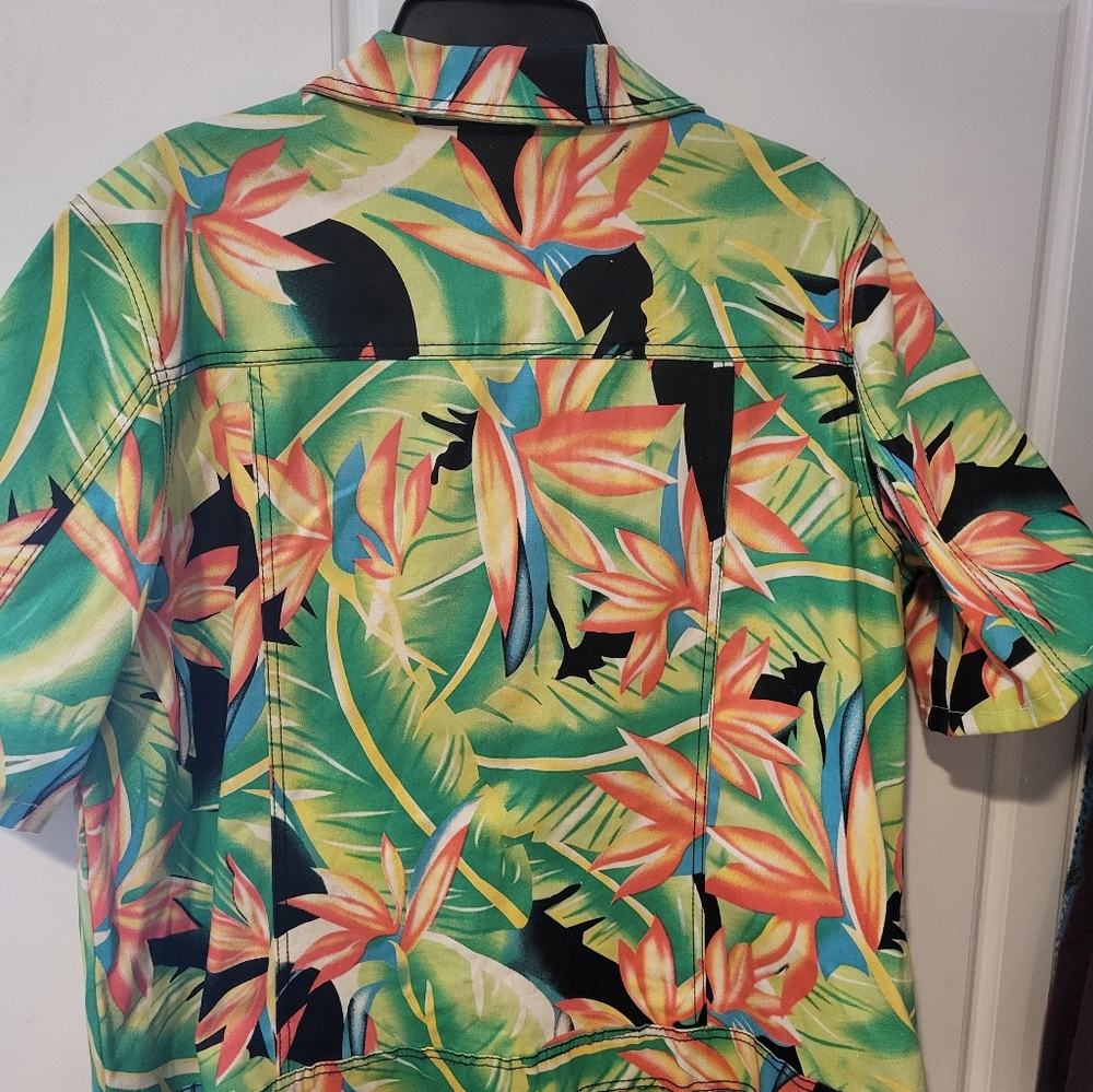 DG2 by Diane Gilman Jacket Women's 1X Colorful Floral Studded Button Stretch EUC - Picture 6 of 6